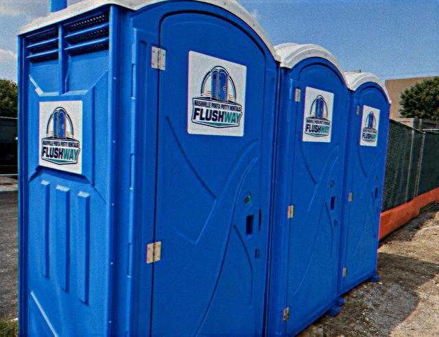 Deluxe portable toilet unit with flushing bowl